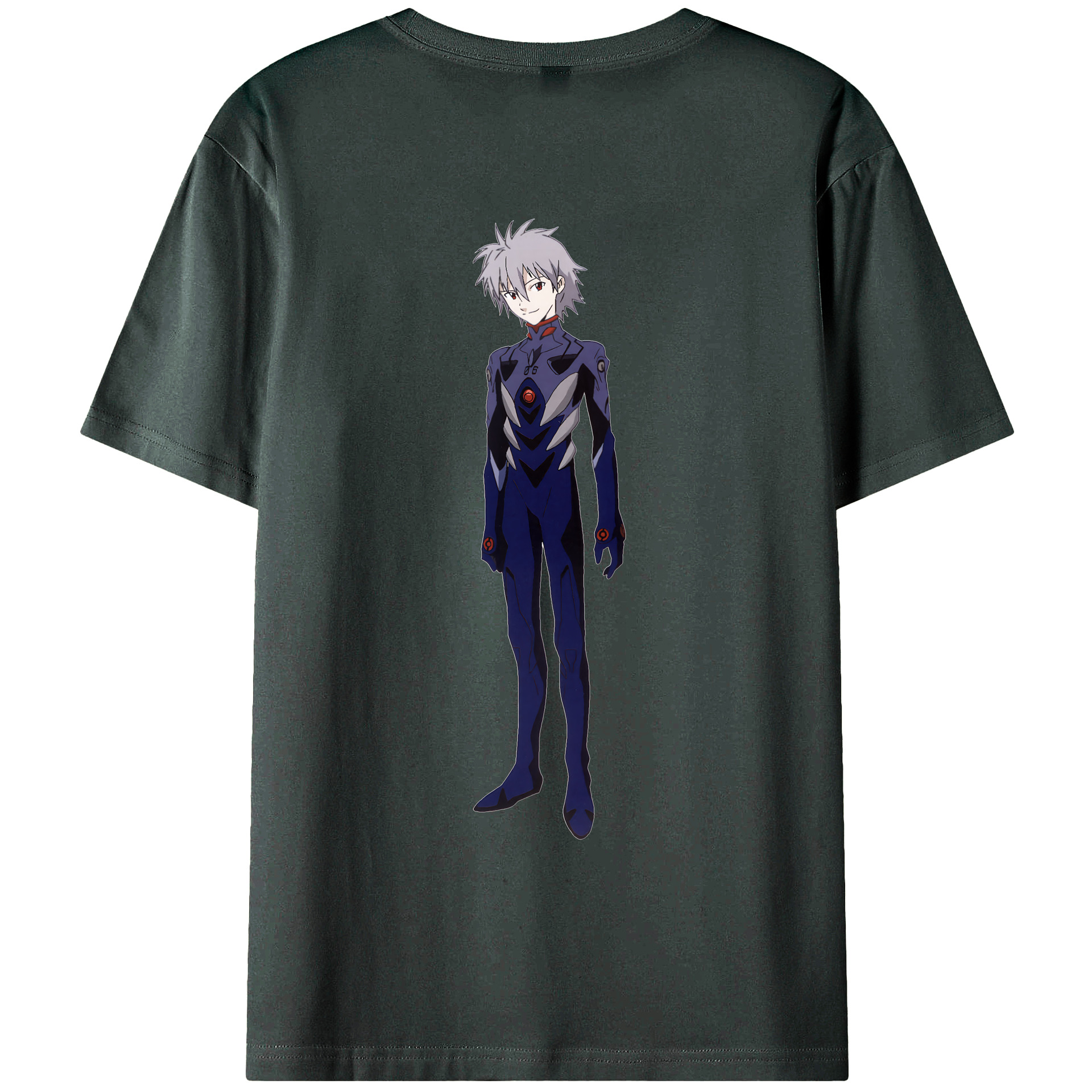 （画像用） EVA 新世紀エヴァンゲリオン 綿100％ メンズ半袖Tシャツ（バックプリント） 通気性